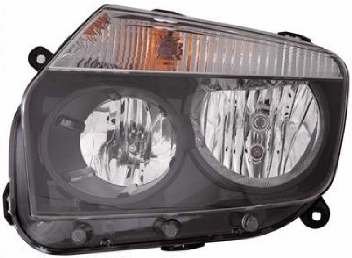 Dacia Duster, 2010 - 2018 - koplamp, H7+H7, elektr verstelb, smoke, links, - 2013