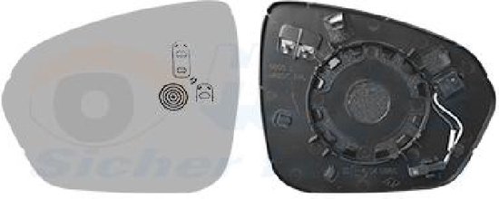 BLIC Spiegelglas, buitenspiegel voor o.a. Hyundai - 6102-20-2001384P
