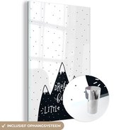 MuchoWow® Peinture sur verre 120x180 cm - Peinture sur verre acrylique - Citation - Enfant - Rêves - Garçons - Filles - Bébé - Enfant - Photo sur verre - Peintures