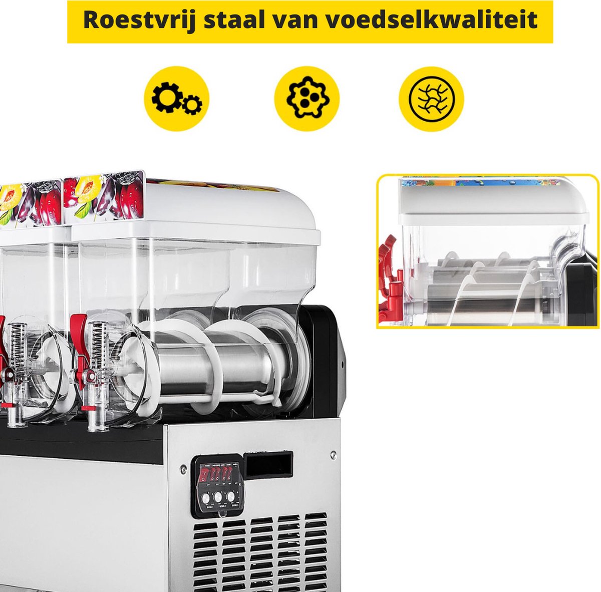 Soontrans - IJsdrankjes - Super Slush Machine 2L – BPA-Vrij - Geen IJs