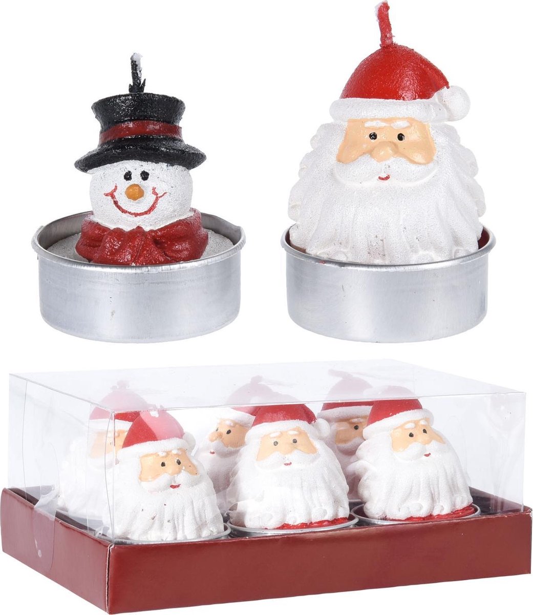 Theelicht Kerst, 6st.