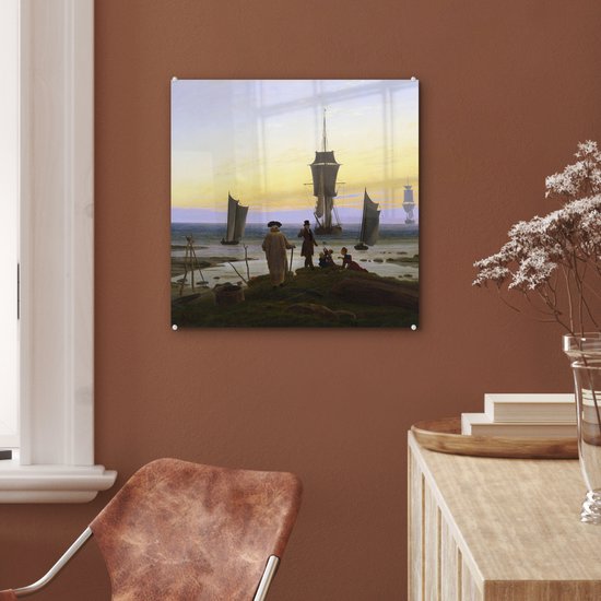 MuchoWow® Peinture sur verre - Les Stades de la vie humaine - Caspar David Friedrich - 50x50 cm - Peintures sur verre acrylique - Photo sur Glas