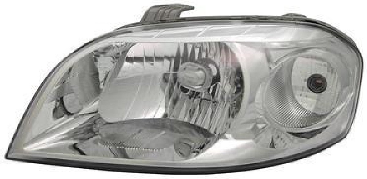 Chevrolet Aveo, 2006 - 2011, 4 drs - koplamp, H4, elektr verstelb, incl stelmotortje, links