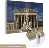 MuchoWow® Glasschilderij 60x40 cm - Schilderij acrylglas - Afbeelding van het Congres van Wenen - Foto op glas - Schilderijen