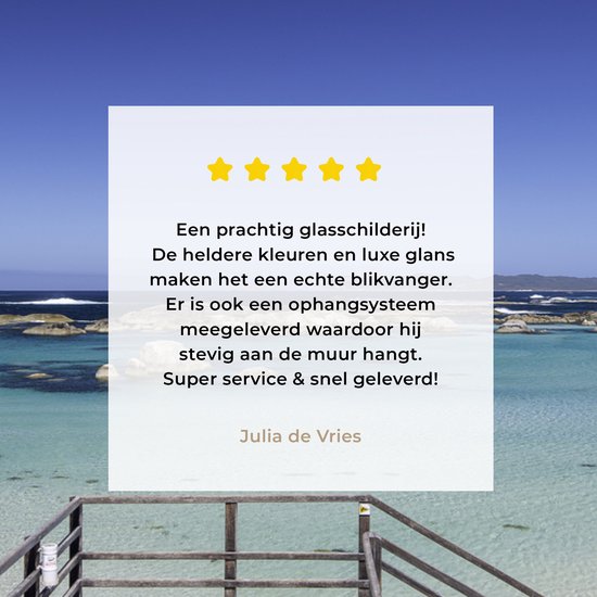 Beach Australia Glass 90x60 cm - Tirage photo sur verre (décoration murale en plexiglas)