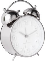 Alarm clock Mr. White - Steel Polished Case