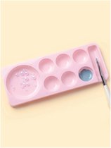 Nagellak Meng Palette - Nail Art - Nagel Kunst - Mengplaat - Voor Mengen Van Nagellak - Mixen - Mixing Palette - Roze