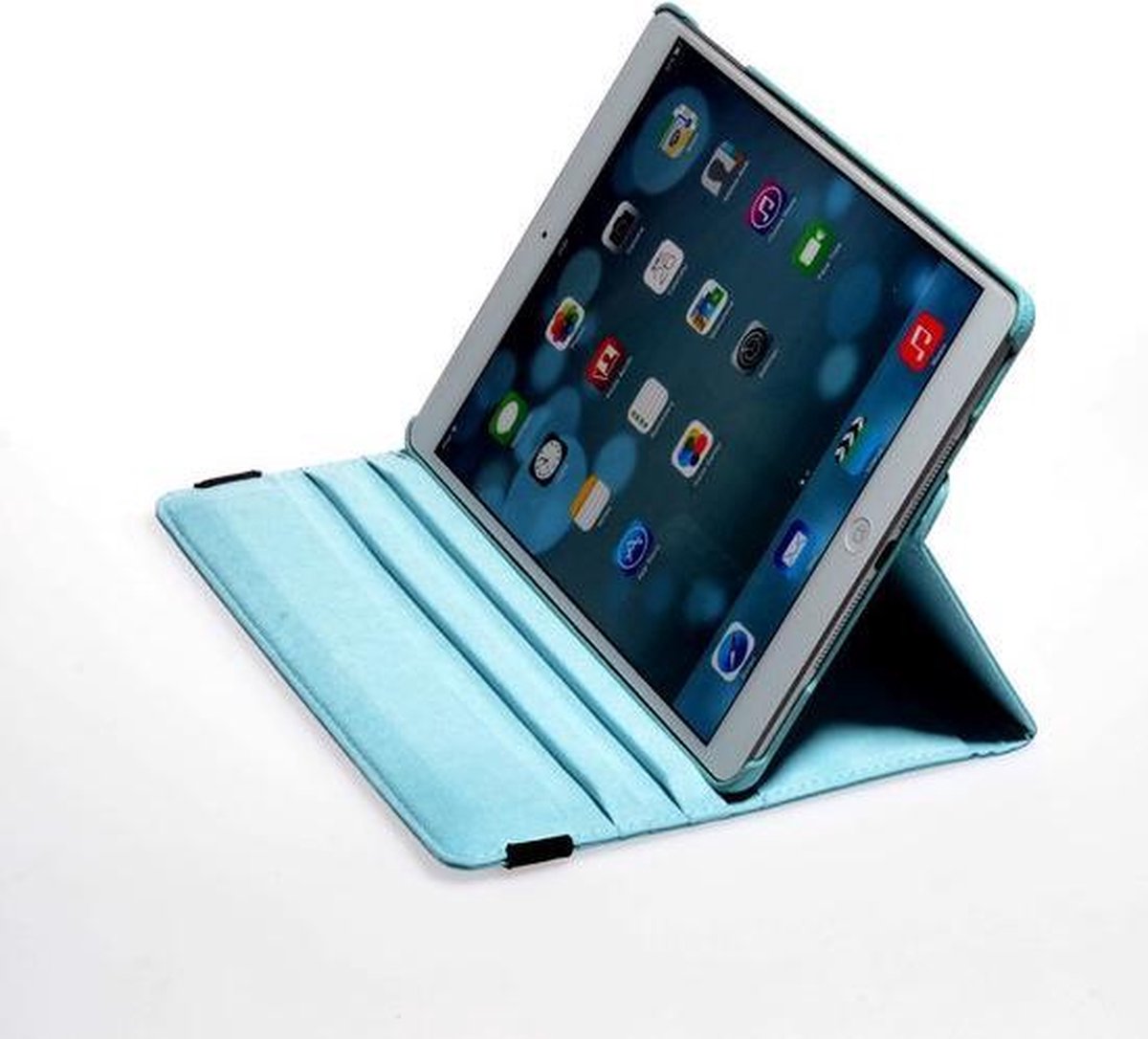 iPad air 360 graden Flip Case hoes - Blauw