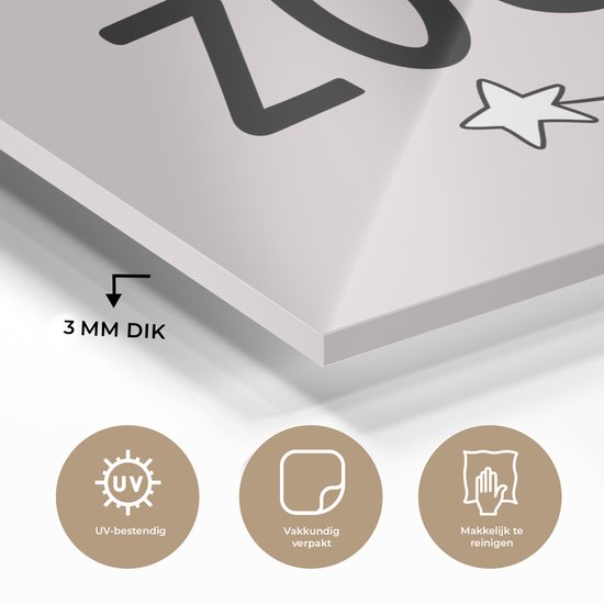 MuchoWow® Peinture sur verre 40x30 cm - Peinture sur verre acrylique - Citations - Dictons - Ma plus belle sœur - Sœur - Photo sur verre - Peintures