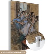 MuchoWow® Glasschilderij 90x120 cm - Schilderij acrylglas - The Dancers - Schilderij van Edgar Degas - Foto op glas - Schilderijen
