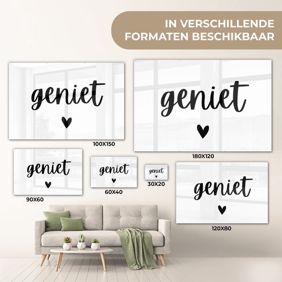 Peinture sur Verre - Citations - Profiter - Proverbes - 150x100 cm - Peintures sur Verre Peintures - Photo sur Glas