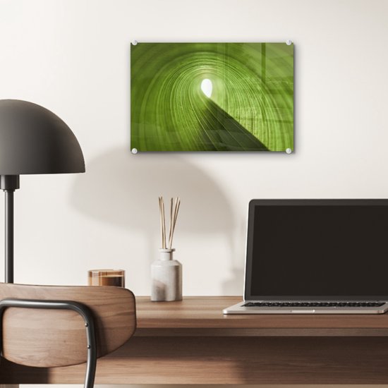 MuchoWow® Peinture sur verre 30x20 cm - Peinture sur verre acrylique - Feuille roulée - Photo sur verre - Peintures