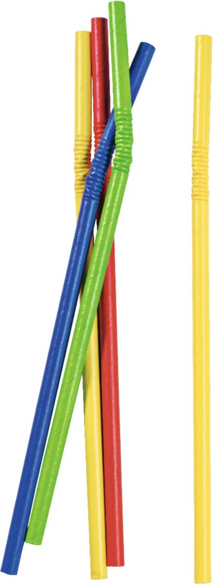 Take Dis Buigrietjes kleur mix papier 21cm 250st - Doos 250 stuks