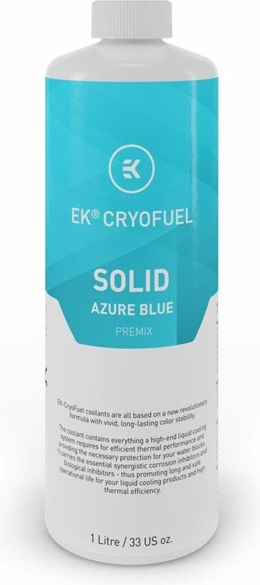 EK CryoFuel - Water Blocks Solid Premix Koelvloeistof - Azure Blue