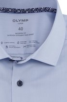 Olymp overhemd korte mouw blauw