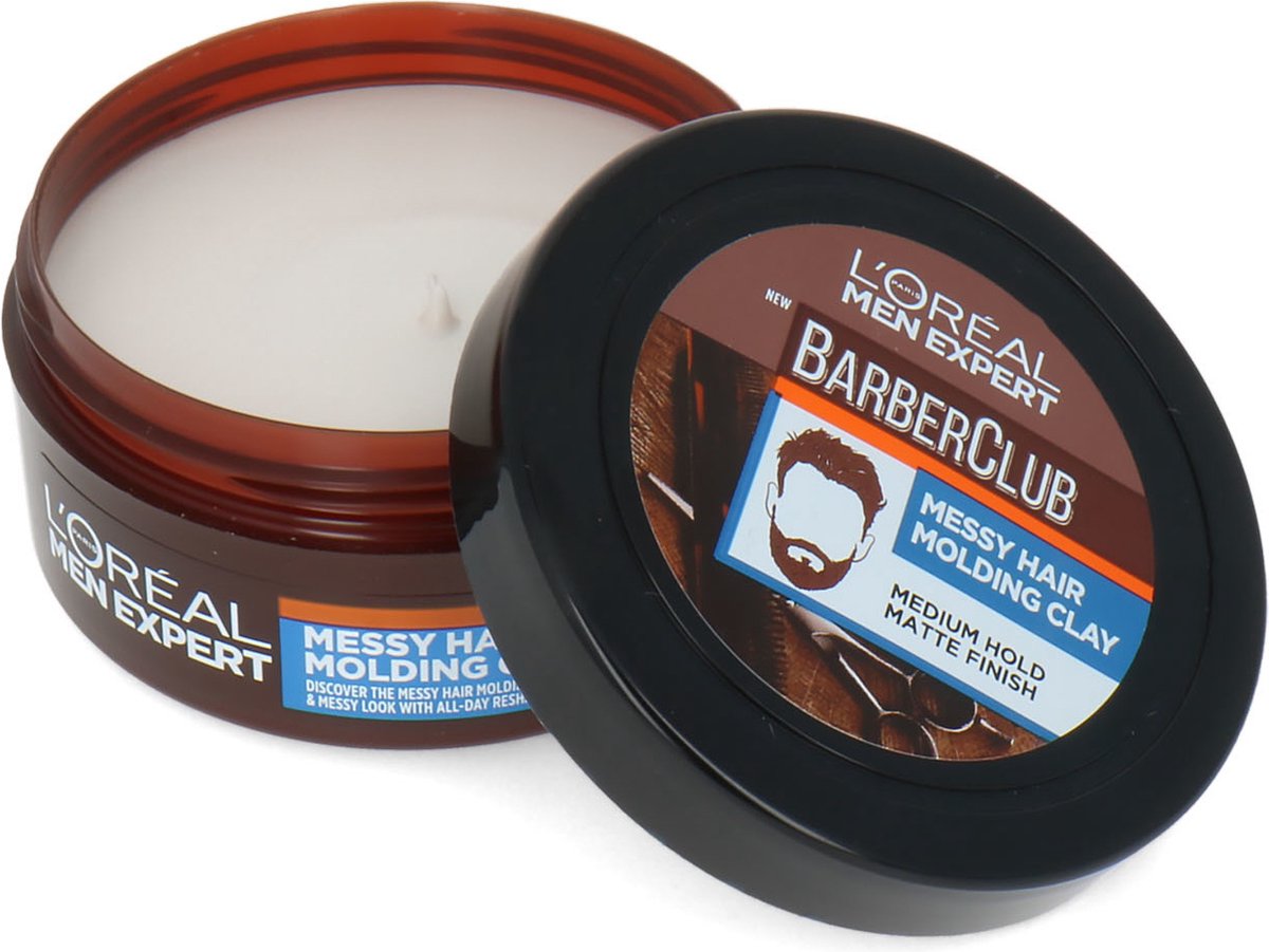 L'Oréal Men Expert Barberclub Messy Hair Molding Clay - 75 ml - L’Oréal Paris