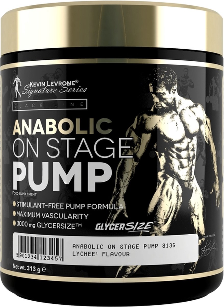 Kevin Levrone - Anabolic On Stage Pump - 3000mg Glycersize - Pre workout - Muscle Pump - 313g - Dragon Fruit