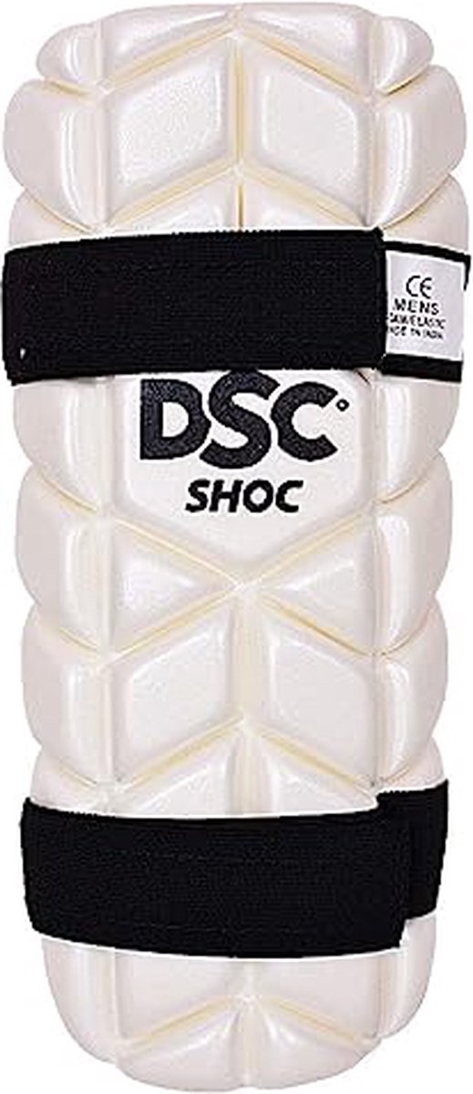 DSC Intense Shoc Cricket Arm Guard Youth Voor volwassenen (Wit) Gratis maat - DSC