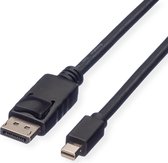 ROLINE DisplayPort kabel, DP M - Mini DP M, zwart, 3 m