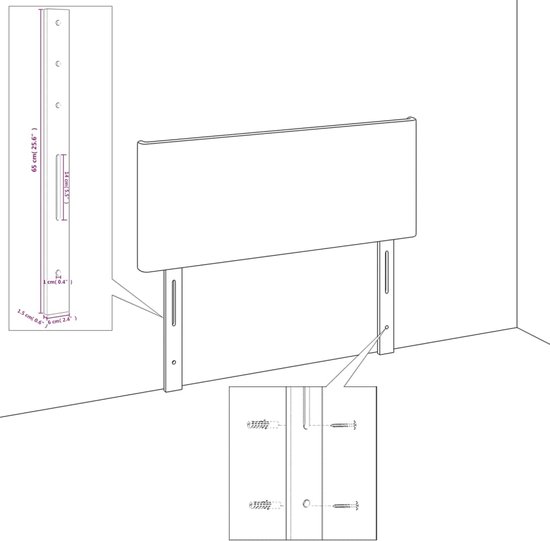 vidaXL - Bedframe - met - hoofdeinde - stof - crèmekleurig - 140x200 - cm