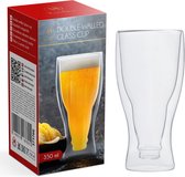 Vog&Arths - Dubbelwandig Bierglas - 350ML - Langer koud biertje! - Cadeau voor Mannen