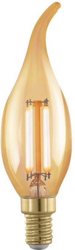 Lampe LED - Bougie avec embout - E14 - 320 lm - Ambre - 1700 K - Dimmable
