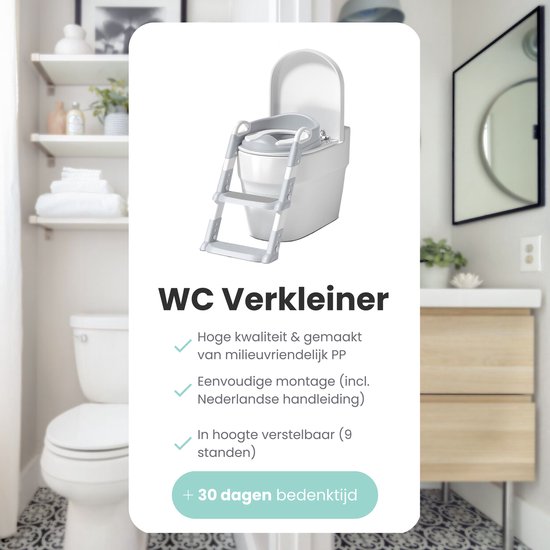 Kids4u® - WC Verkleiner met Trapje - Potje Peuter - WC Verkleiner opvouwbaar - Met Beloningssysteem