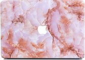 Lunso Geschikt voor MacBook 12 inch cover hoes - case - Marble Finley