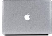 Lunso Geschikt voor MacBook Pro 13 inch (2016-2019) cover hoes - case - glitter zilver