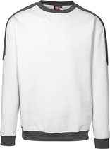 ID-Line 0362 Sweatshirt Wit/GrijsL