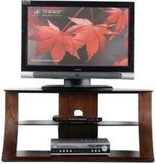 Jual Furnishings Dudley Tvmeubel Bruin Hout/Glas