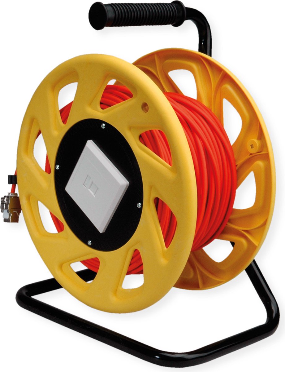 ROLINE RJ-45 kabelhaspel Cat.6A (Class EA), 60 m, oranje, 60 m