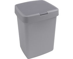 Sunware - Delta prullenbak klep 10L grijs - 25,1 x 21,7 x 32,6 cm