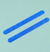 Reflecterende stickers - 2 Stuks - reflecterende tape - Blauw