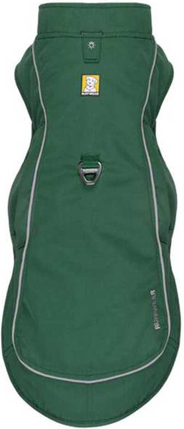 RUFFWEAR Overcoat Fuse 2-in-1 hondenjas en harnas combo, met fleece gevoerde hondenjas - Cedar Green, M