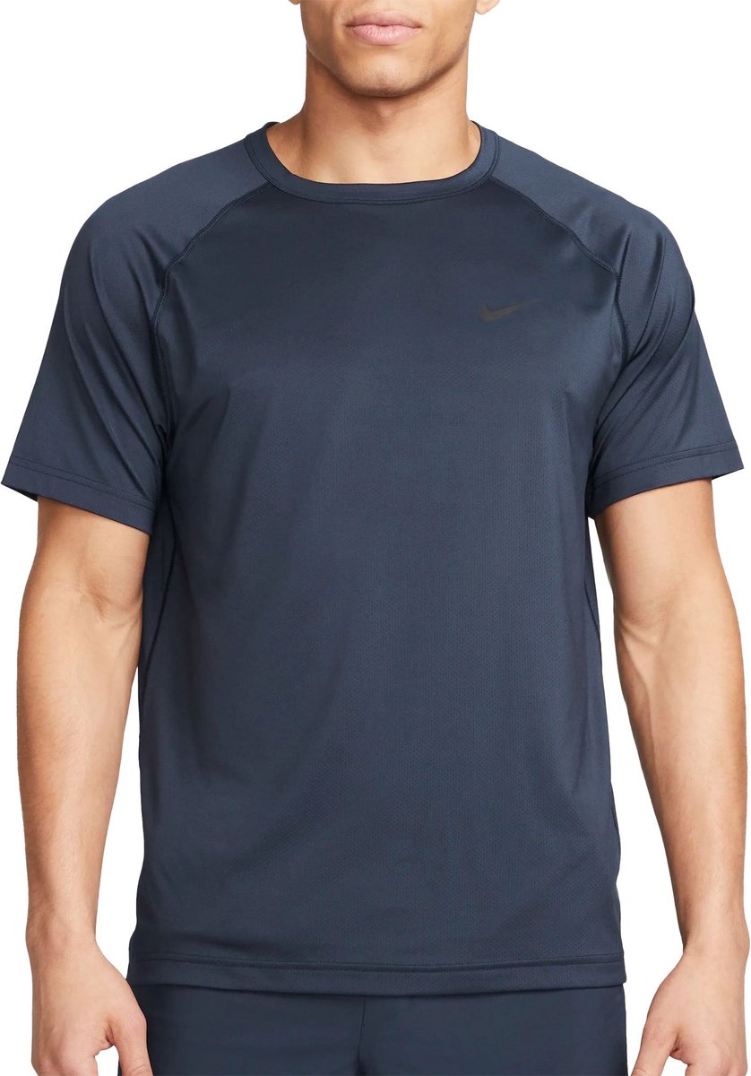 Nike M NK DF READY SS Heren Sportshirt Zwart