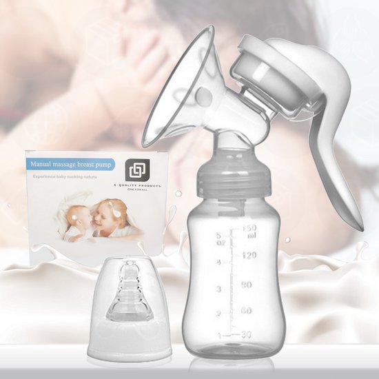 E-Quality Products - Borstkolf - Borstkolf zonder stroom - Handsfree borstkolf - Borstkolf handsfree - Borstkolf handmatig - Handkolf - borstkolf draadloos - Compact & draagbaar