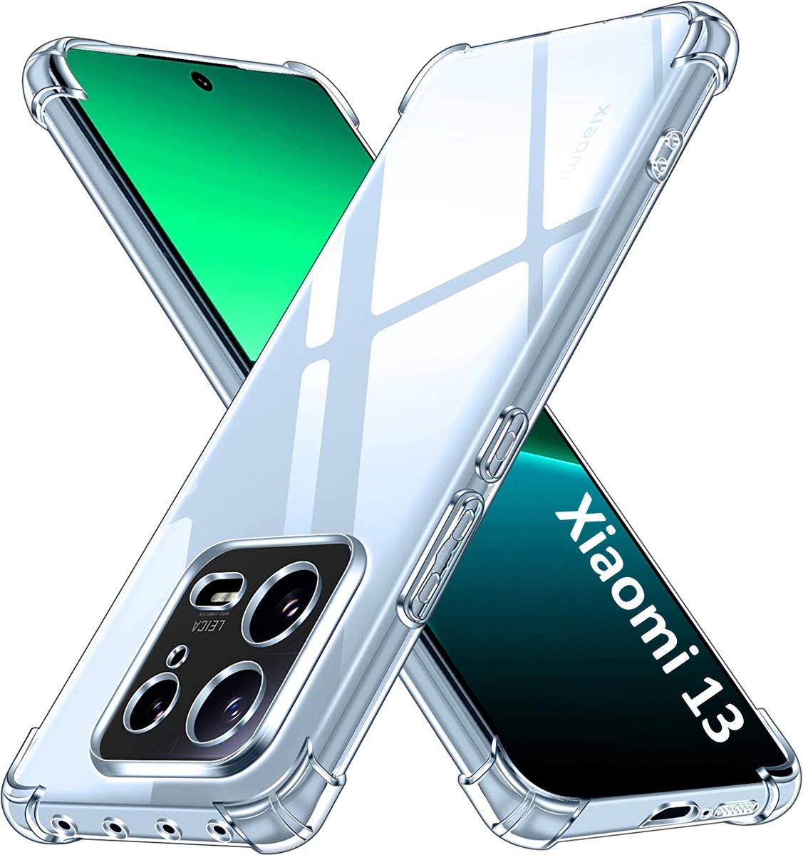 Hoesje voor Xiaomi 13 backcover Shockproof siliconen Transparant