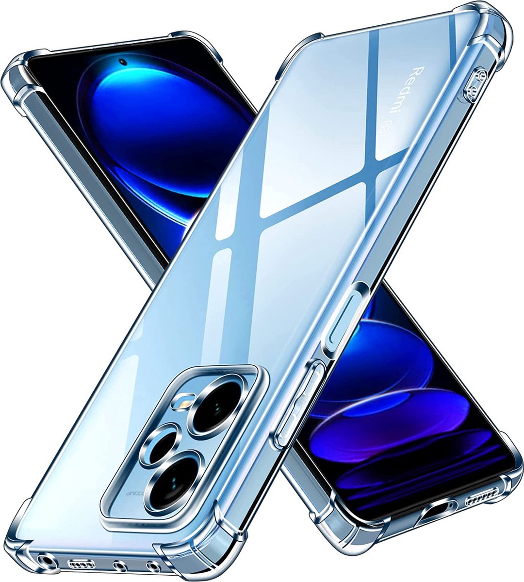 Hoesje voor Xiaomi Redmi Note 12 PRO PLUS 5G / Redmi Note 12 PRO+ 5G backcover Shockproof siliconen Transparant
