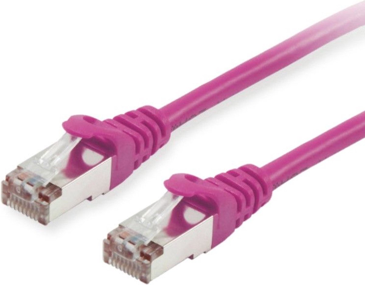 Equip 605555 Patch cable C6 S/FTP HF purple 1,0m equip