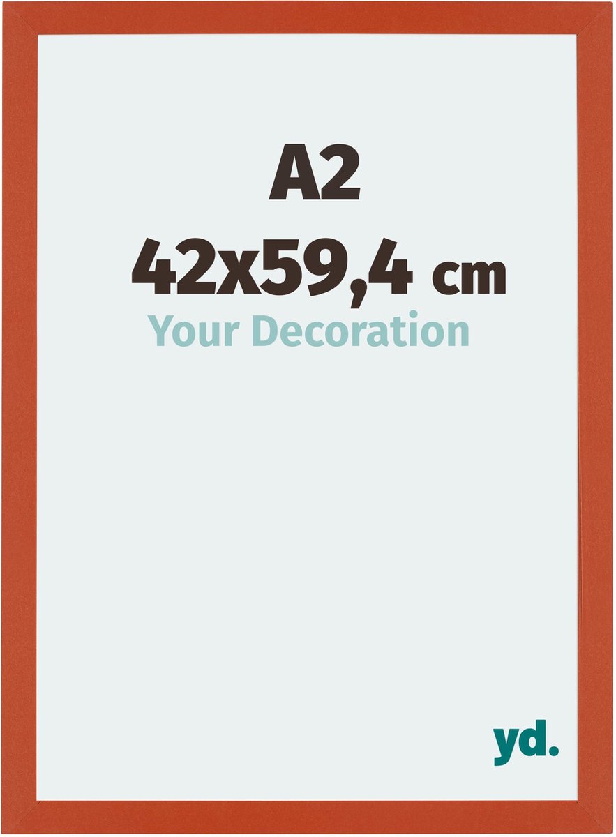 yd. Your Decoration - Fotolijst A2 42x59,4 cm - MDF - Oranje - Mura