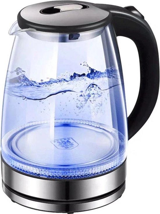 de jouwe Kabelbaan mechanisch Watshome glazen waterkoker 1.7 liter | bol.com