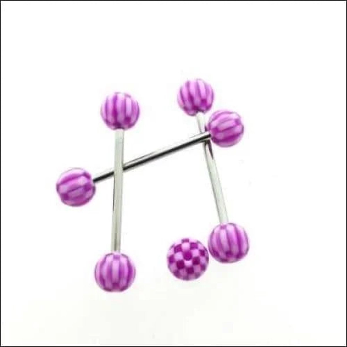Liuxn 6 Pairs 9/16 Inch Rvs Tong Halters Kraakbeen Piercing Ring voor Tepel Lip 14 Gauge 6 kleuren