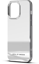 iDeal of Sweden Hoesje Geschikt voor iPhone 14 Pro Max - iDeal of Sweden Mirror Case - zilver