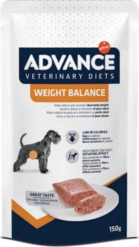 Advance Veterinary Diet Weight Balance Hundefutter – 8 X 150 G, Für Gewichtsmanagement & Diät!