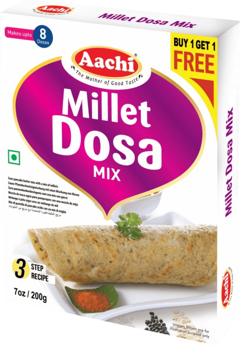 Aachi Dosa Mix - Millet pannenkoekenmix voor veganistisch eten - 200 g