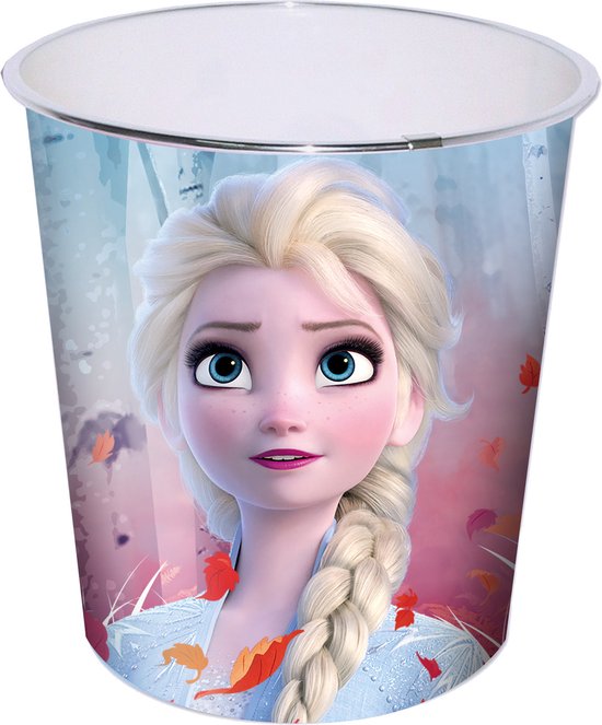 Disney Frozen 2 prullenbak/papiermand - kunststof - 21,5 x 21 cm