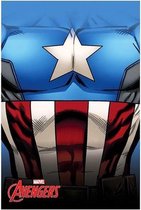Marvel - The Avengers - Fleece deken - Plaid Captain America - 100x150cm.