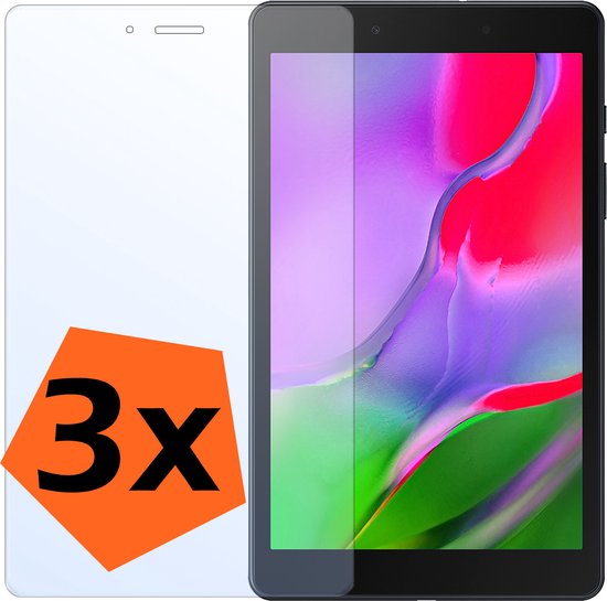 Screenprotector Geschikt voor Samsung Galaxy Tab A 8.0 (2019) Screenprotector Bescherm Glas - Screen Protector Geschikt voor Samsung Tab A 8.0 (2019) Screenprotector Tempered Glass - 3 PACK