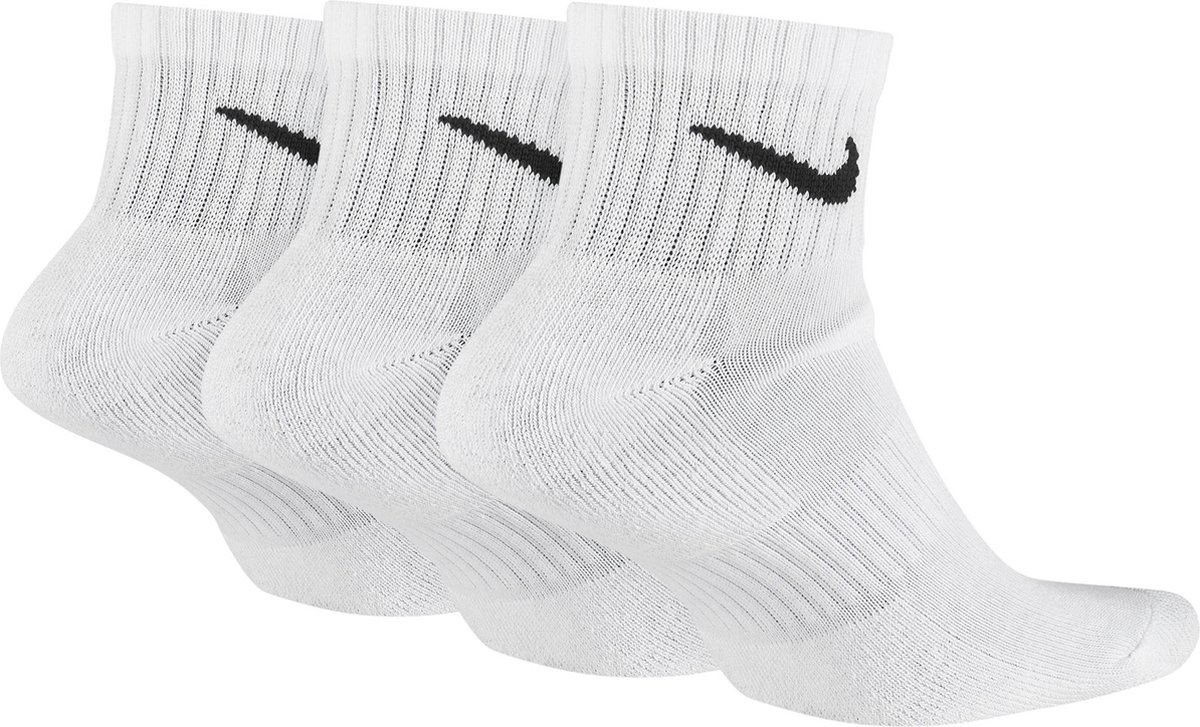 Nike Everyday Cushion Ankle Sokken Sokken (regular) - Maat 38-42 - Unisex - wit/zwart — cadeau in Cadeau-ideeën - foto 4